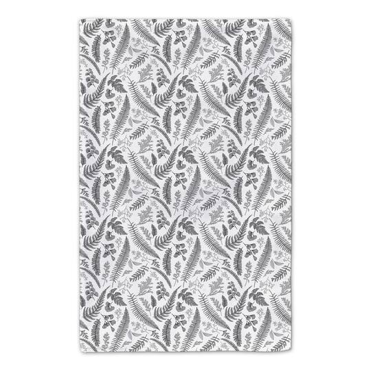 Leaves on Linen Tea Towel Set